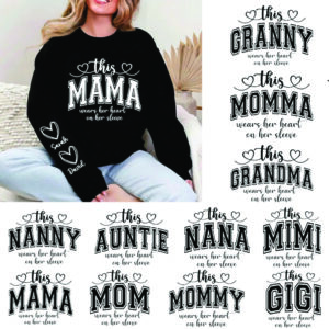 Gildan Soft Style Crew Neck Sweatshirt with Mama Sleeve