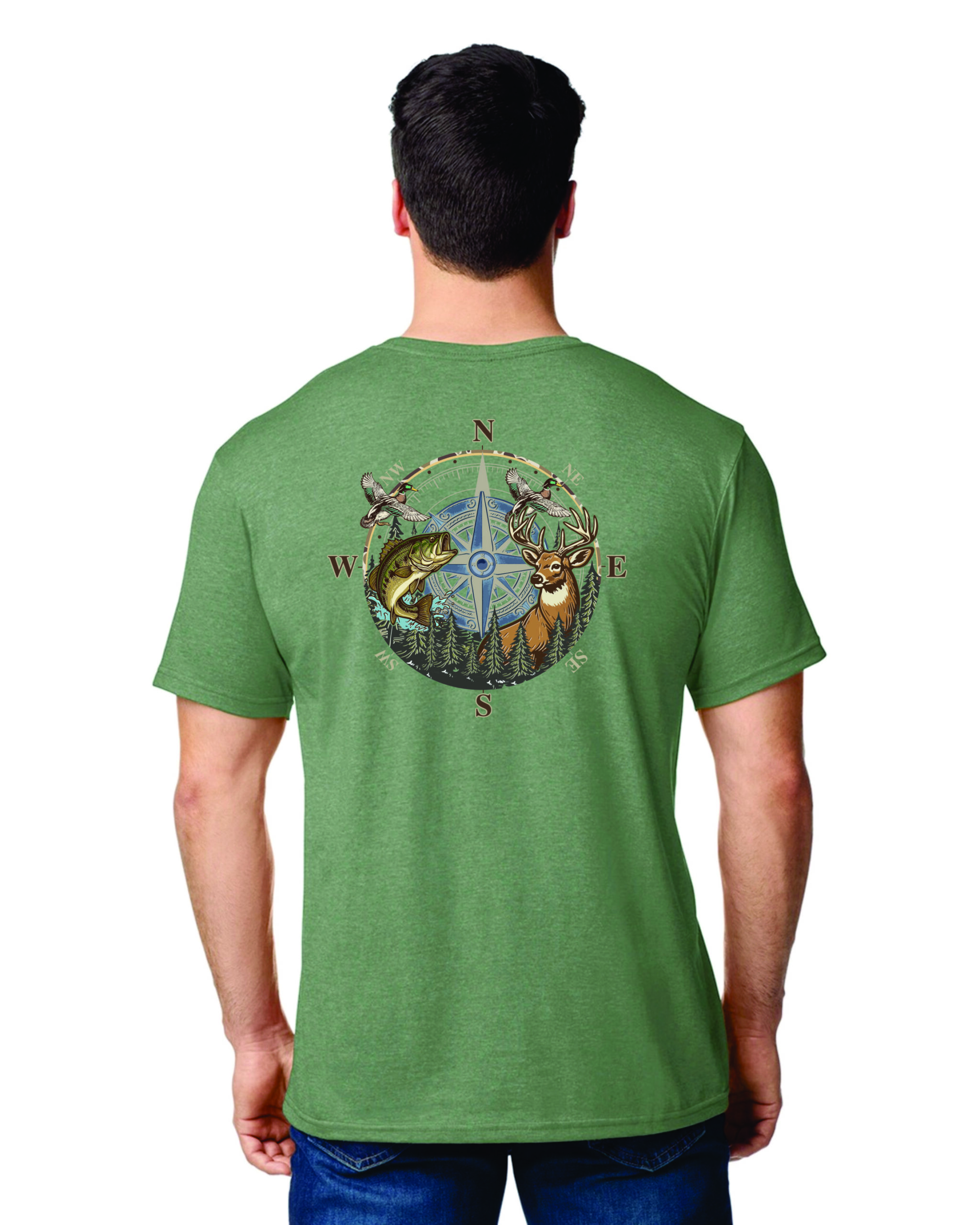 Gildan Softstyle with Hunting/Fishing Compass
