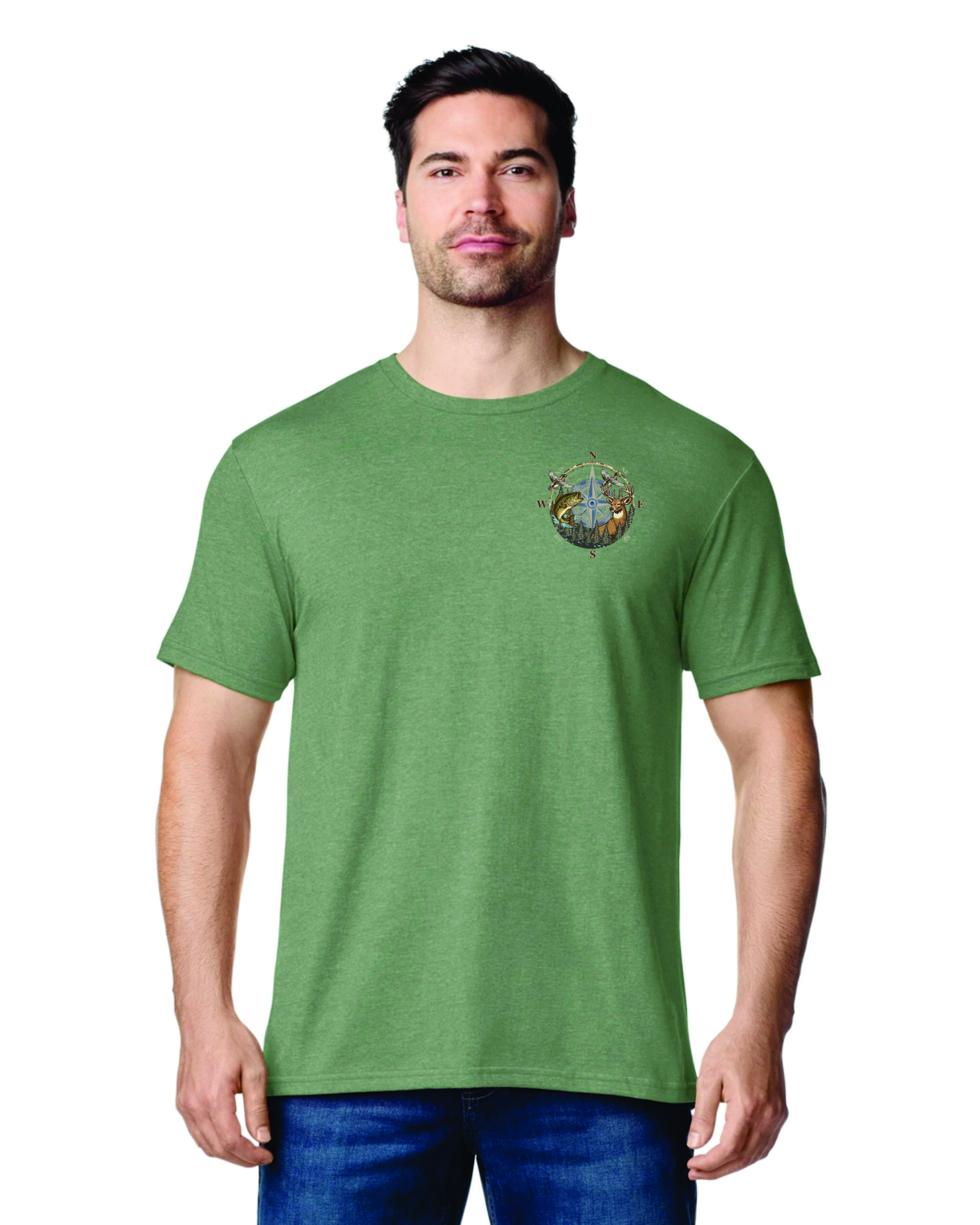Gildan Softstyle with Hunting/Fishing Compass - Image 3