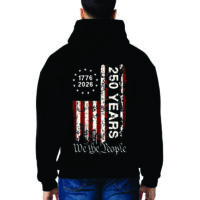 Jerzees Hoodie with We The People 250 Years