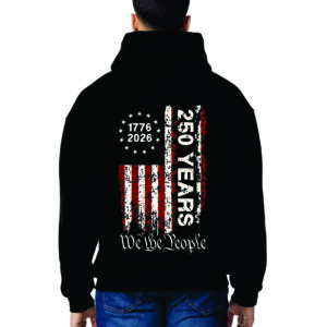 Jerzees Hoodie with We The People 250 Years