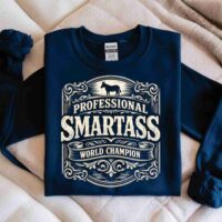 Gildan crewneck with Certified Smartass